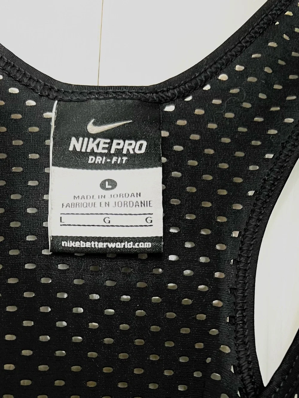 SoulCycle x Nike black Mesh Racerback Nike Pro Dri-Fit Athleisure Tank Top